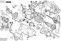 Bosch 0 601 131 641 GSB 13 RE Percussion Drill 110 V / GB Spare Parts GSB13RE
